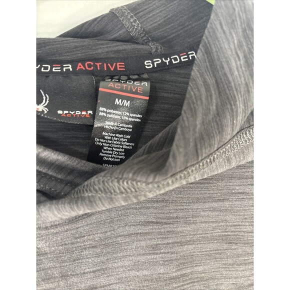 Spyder Active Men's Performance Lightweight Hoodie With Pockets Gray Medium New - Picture 5 of 11